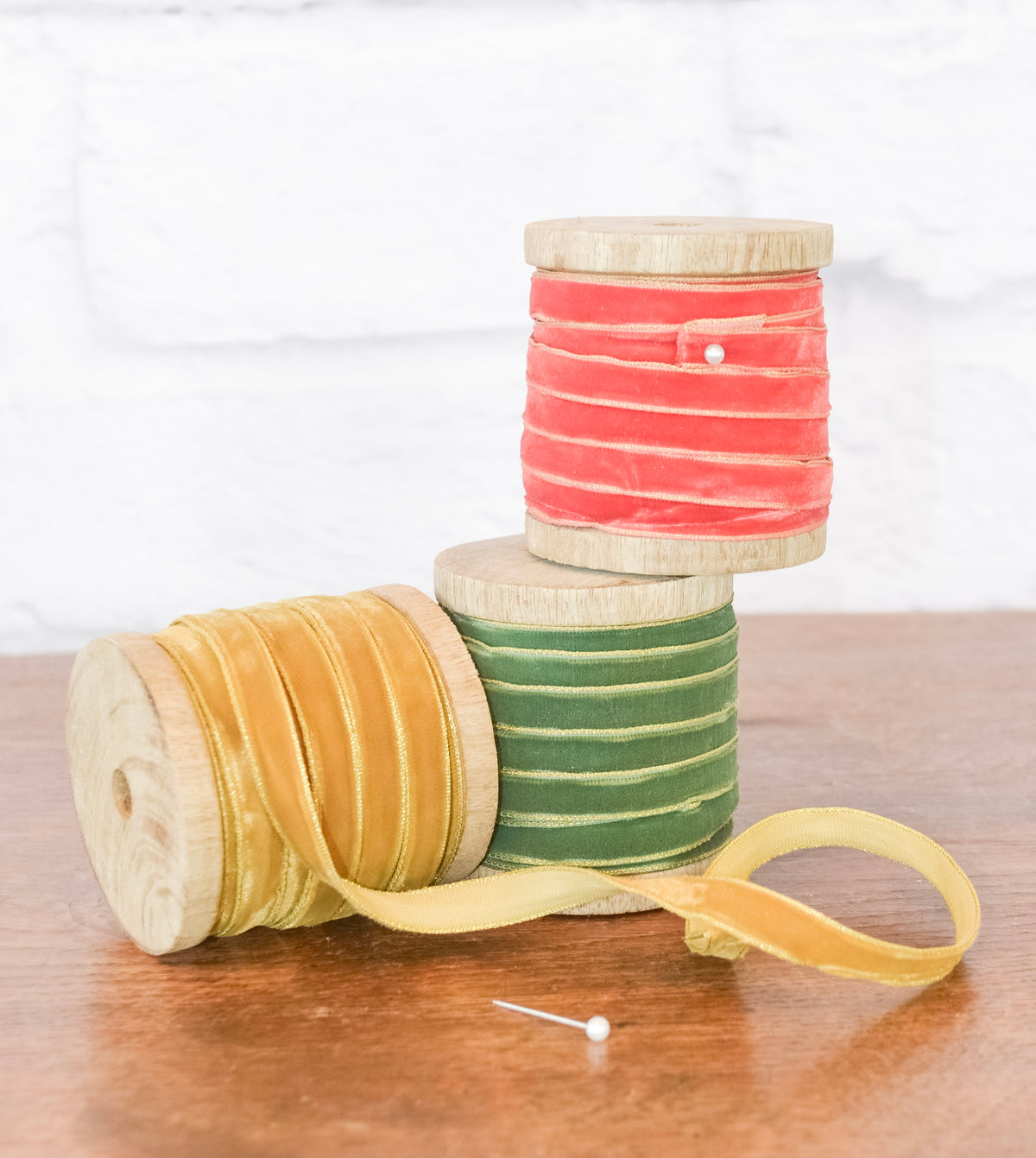 Shimmer Trim Velvet Ribbon