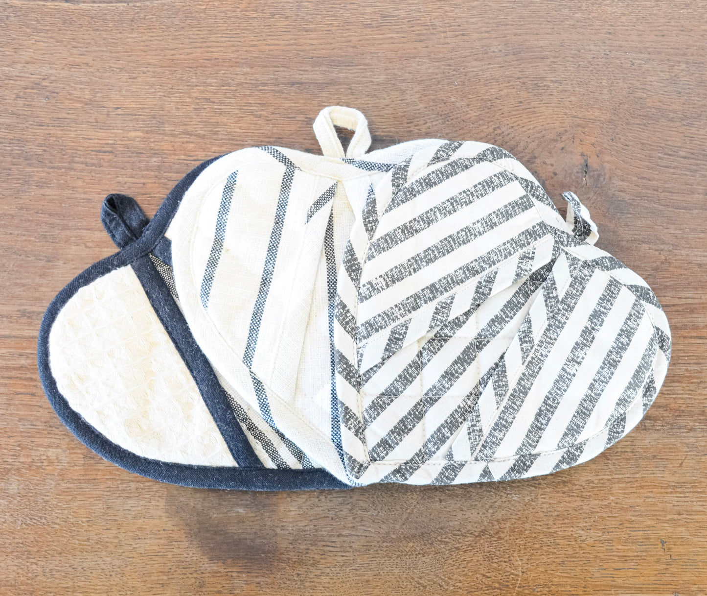Quilted Cotton Heart Pot Holder