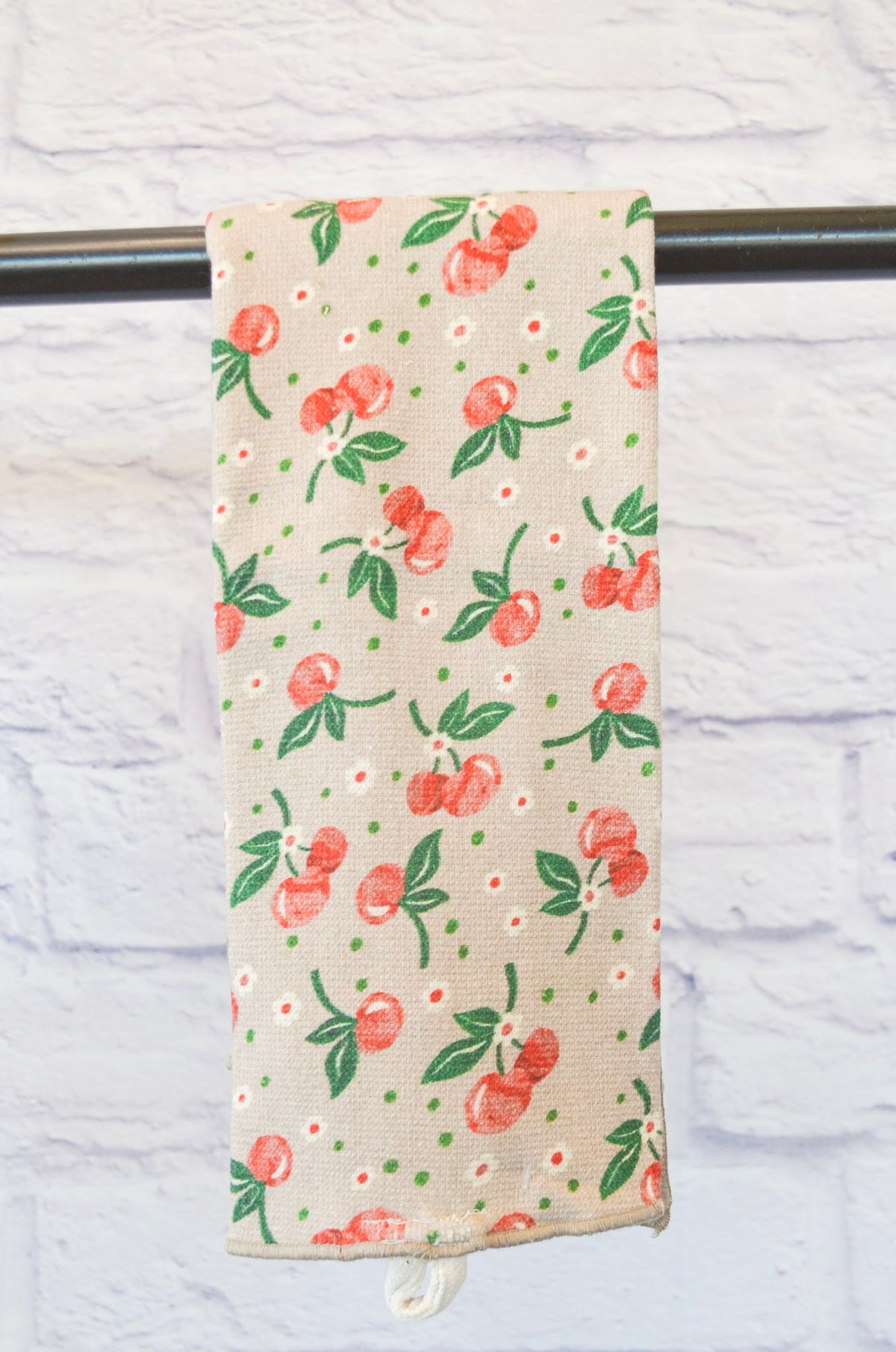 Stitched Edge Botanical Tea Towel