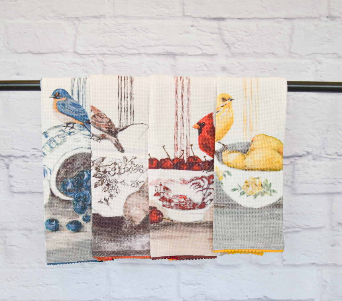 Bird & Berry Tea Towel