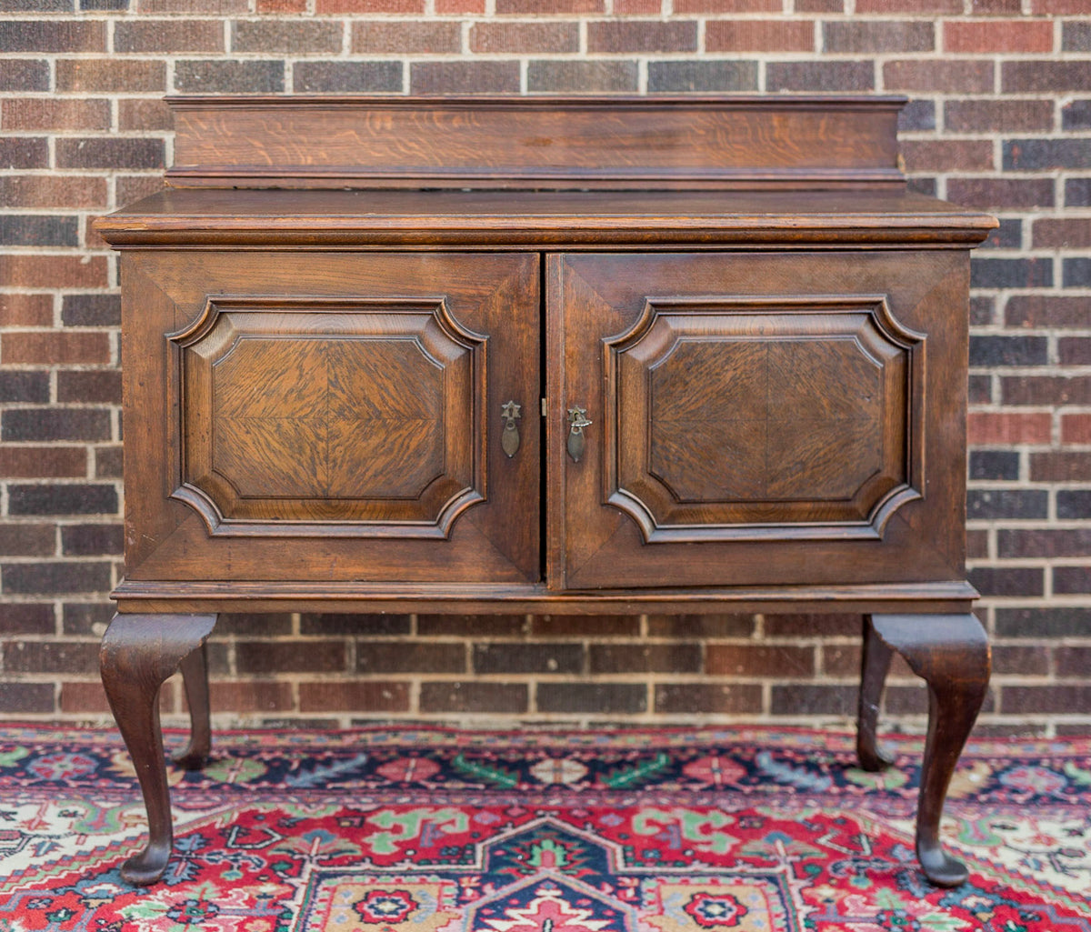 English Queen Anne Oak Sideboard