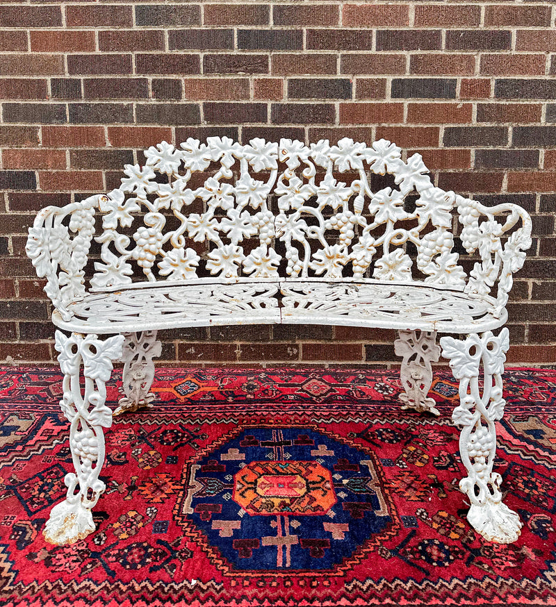 Ornate Painted Outdoor Bench