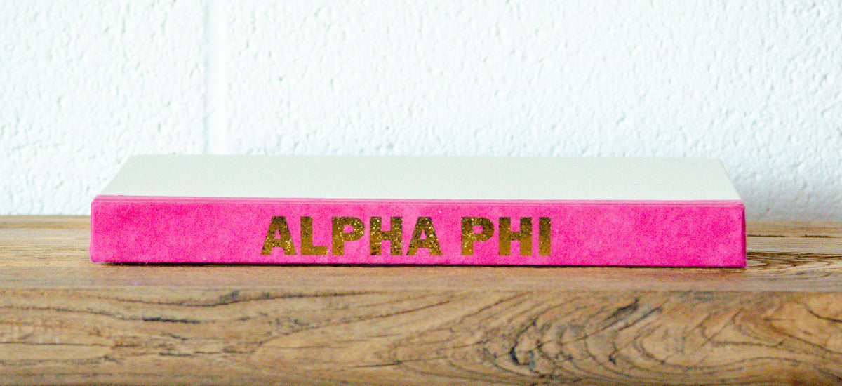 Gold Letter Sorority Decorative Books