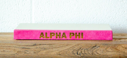 Gold Letter Sorority Decorative Books