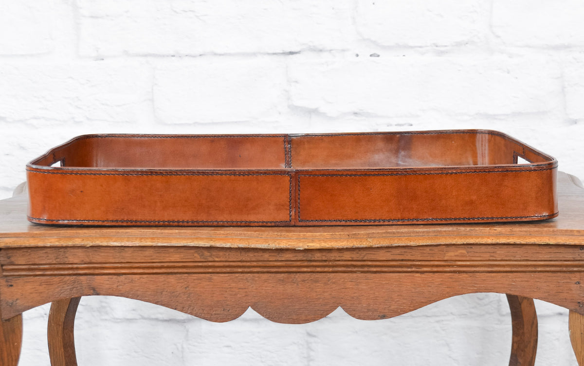 Oliver Leather Tray w/ Handles