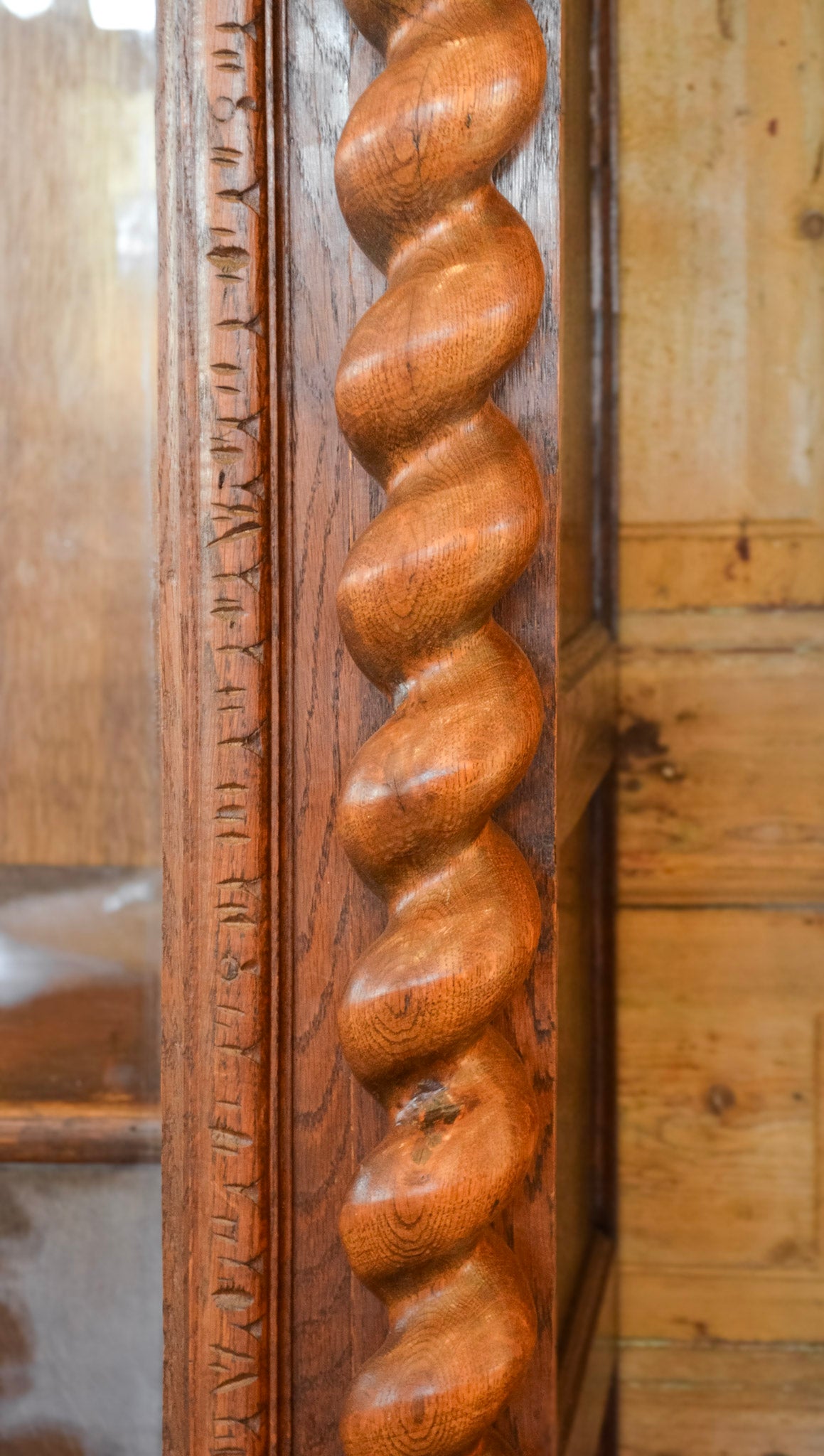 Louis XIII Style Barley Twist Scholar's Bookcase