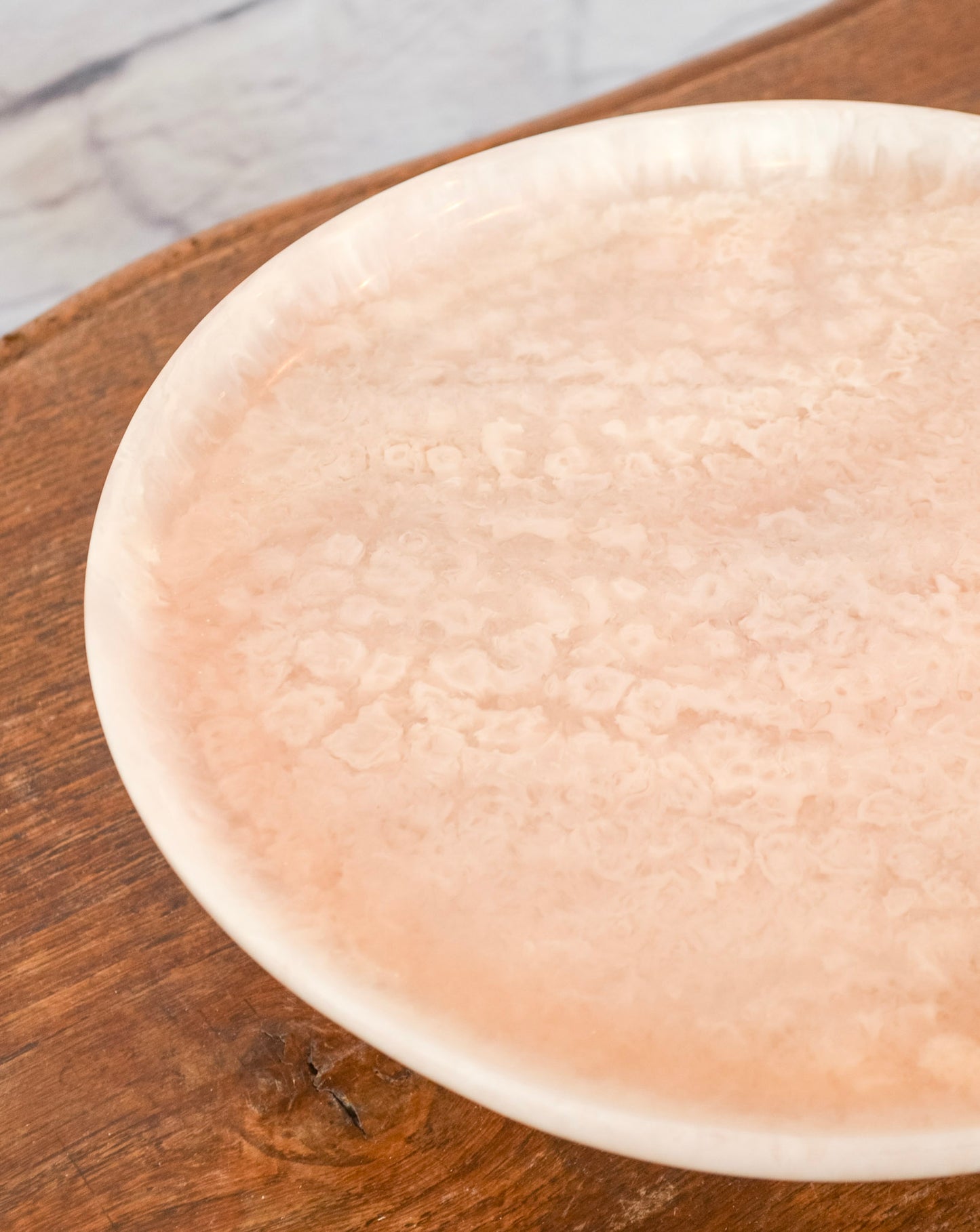 Blush Resin Dessert Stand