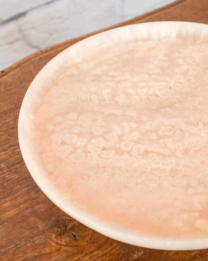 Blush Resin Dessert Stand