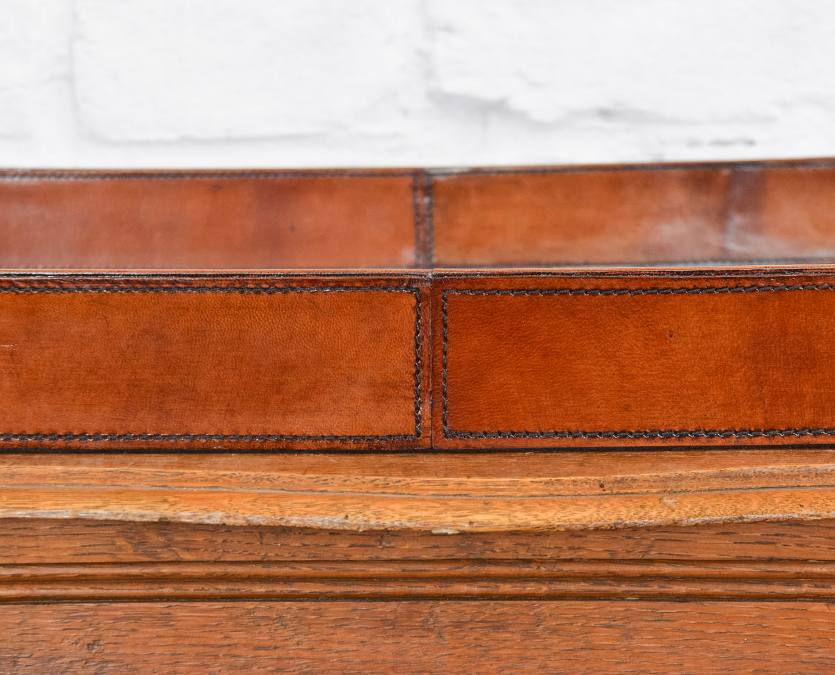 Oliver Leather Tray w/ Handles