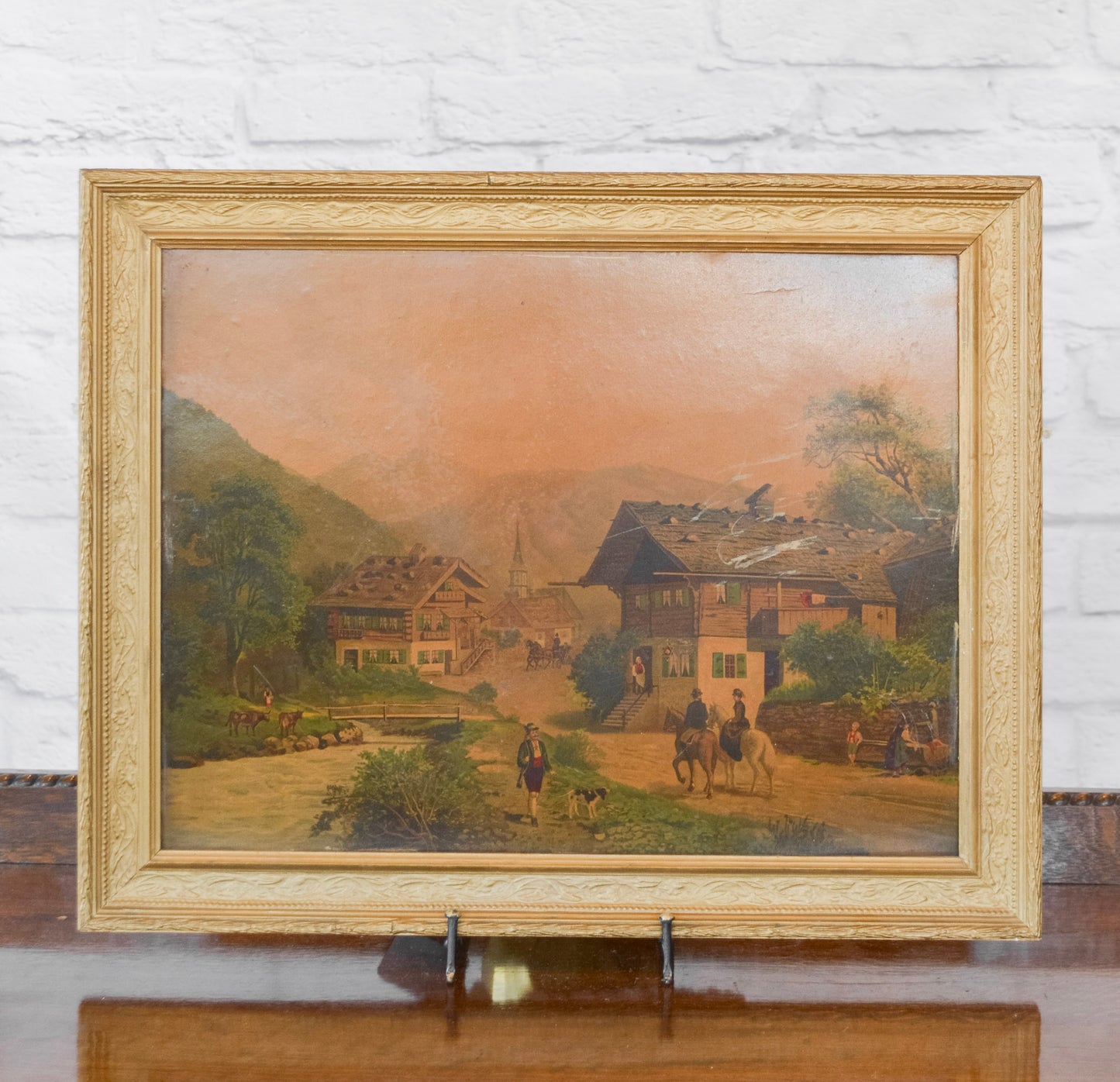 European Oil Print on Board