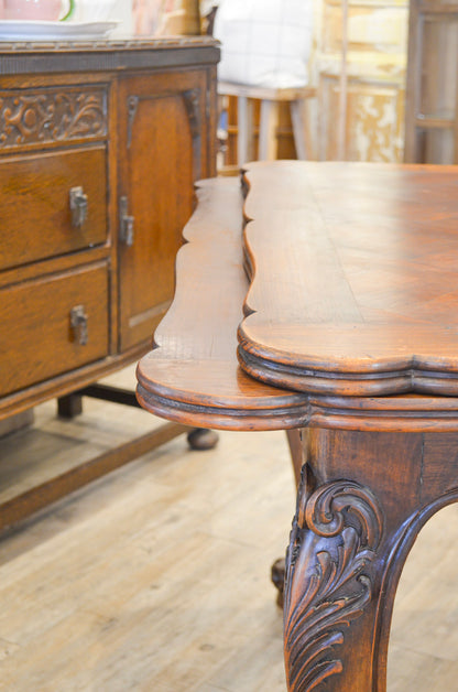 Louis XV Style Parquetry Oak Table