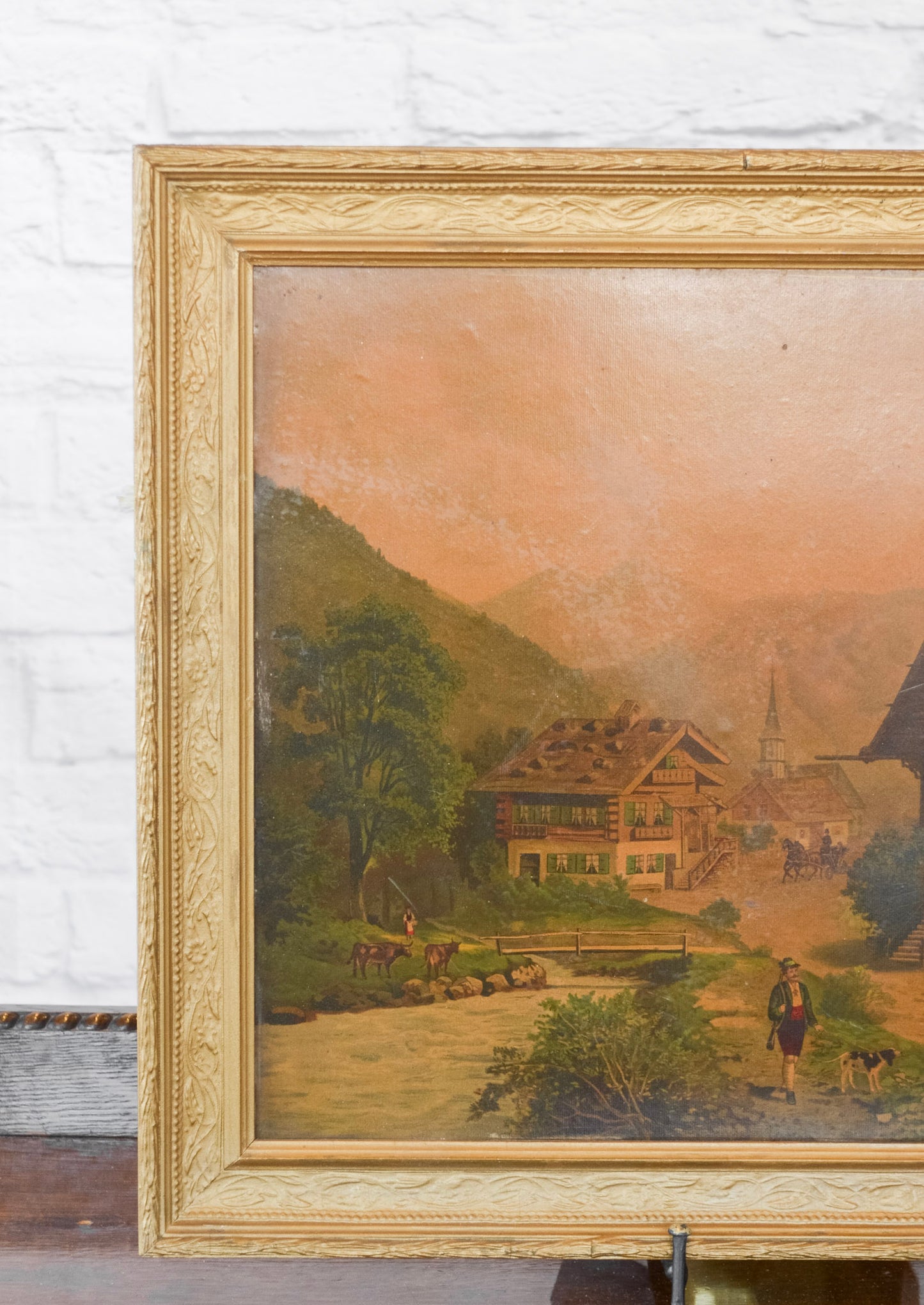 European Oil Print on Board