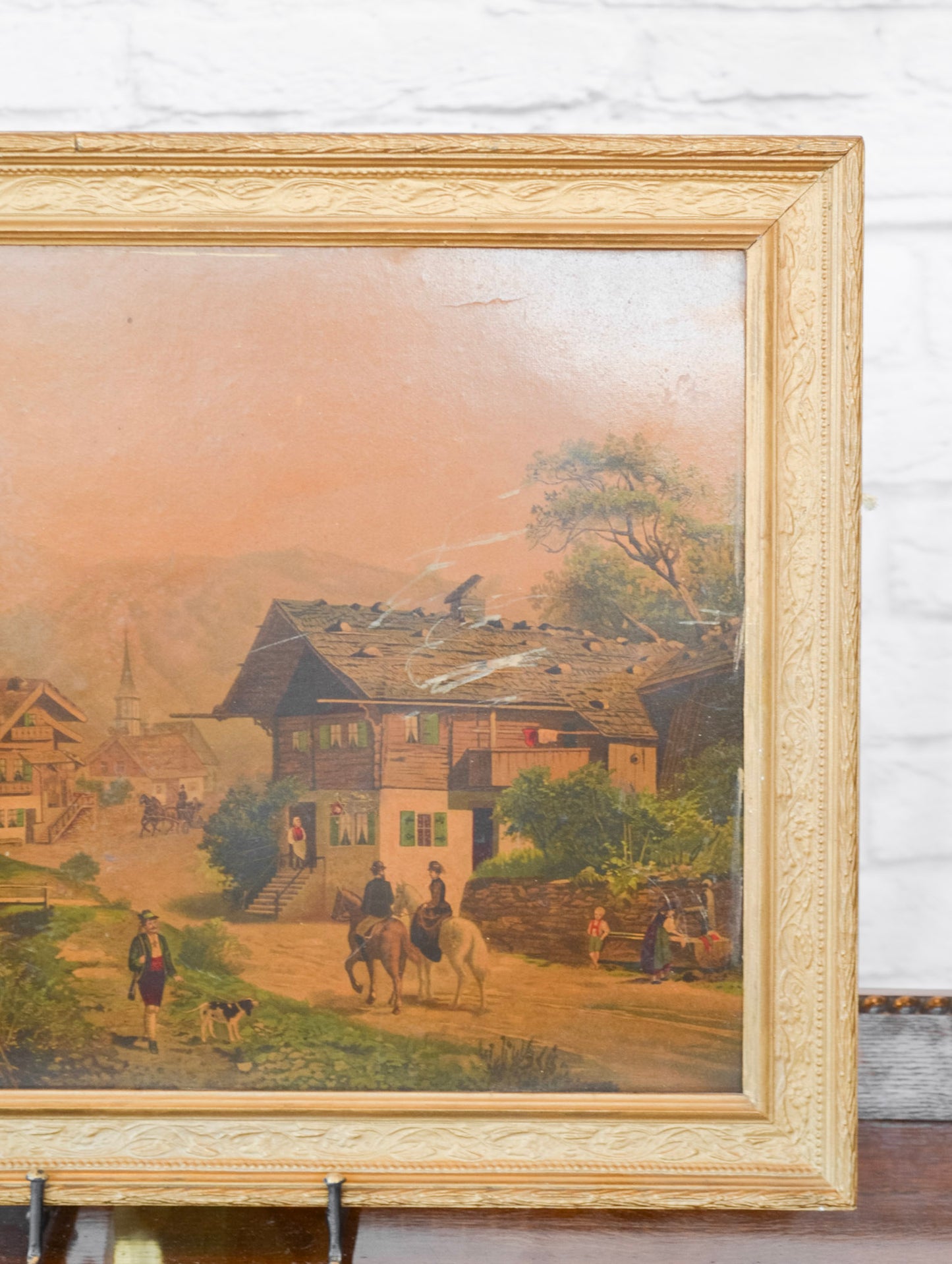 European Oil Print on Board