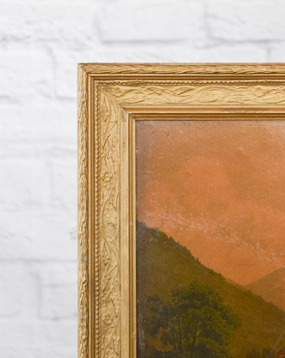 European Oil Print on Board