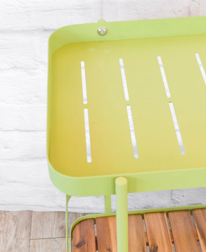 Acacia Wood & Metal Garden or Bar Cart