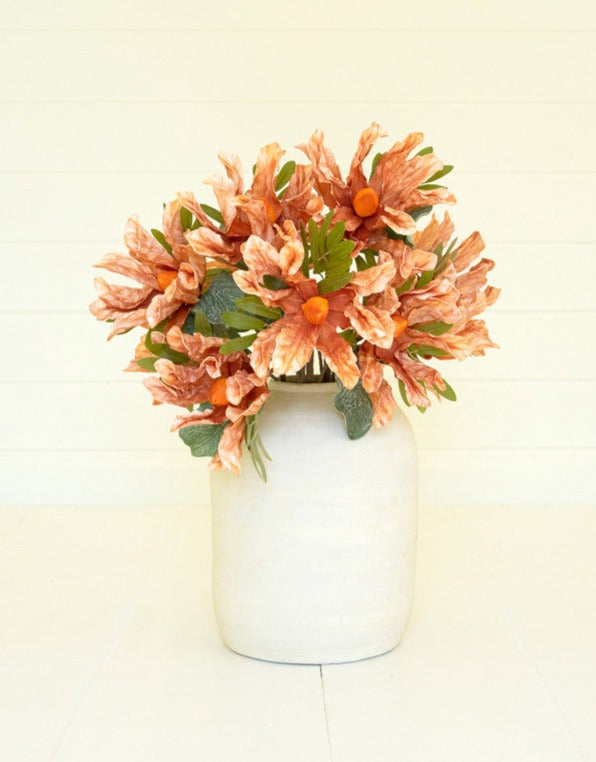 Faux Orange Flower Stem