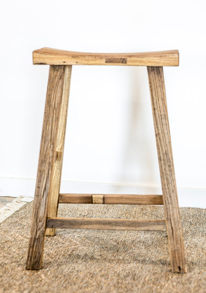 Elm Concave Bar Stool