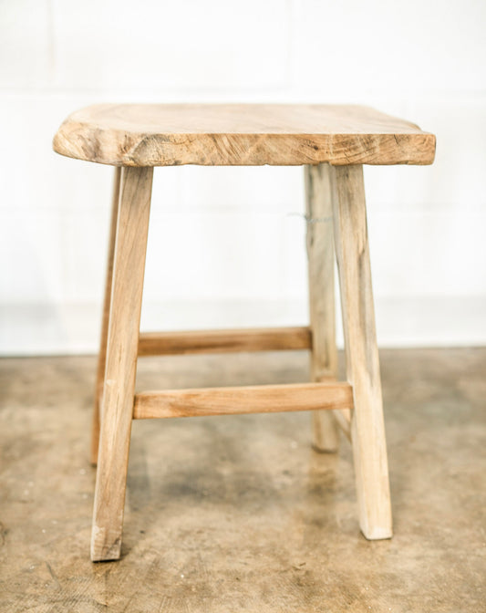 Live Edge Walnut Wood Stool