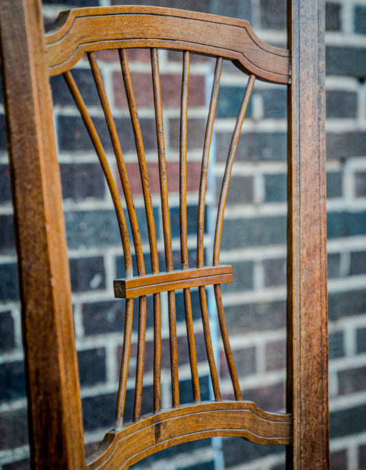 Rush Seat Walnut Nursing Chair