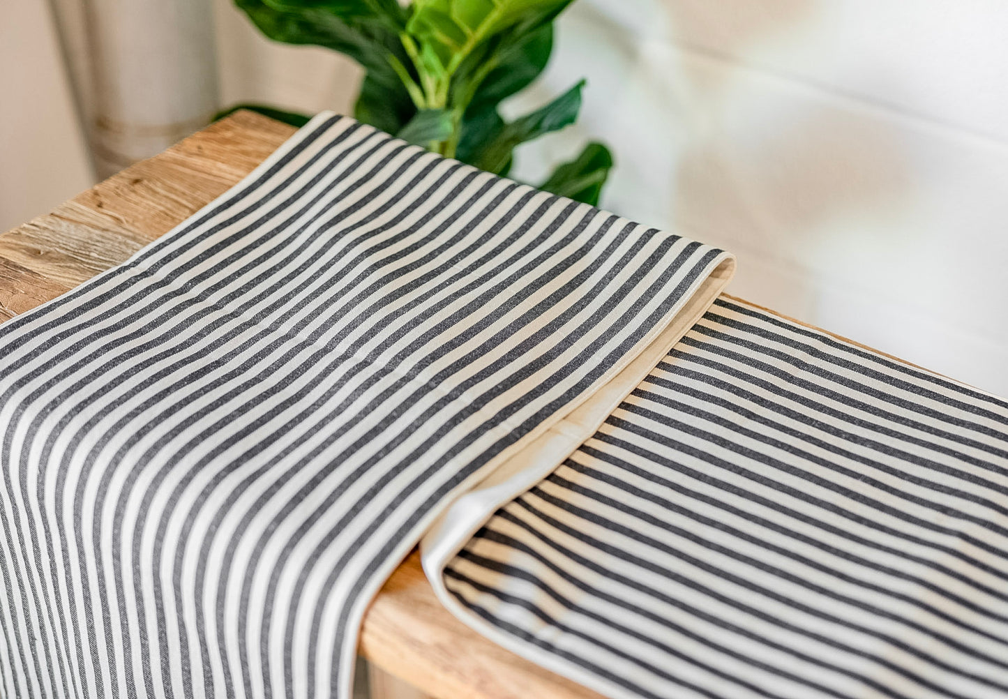 Sonoma Striped Cotton Table Runner