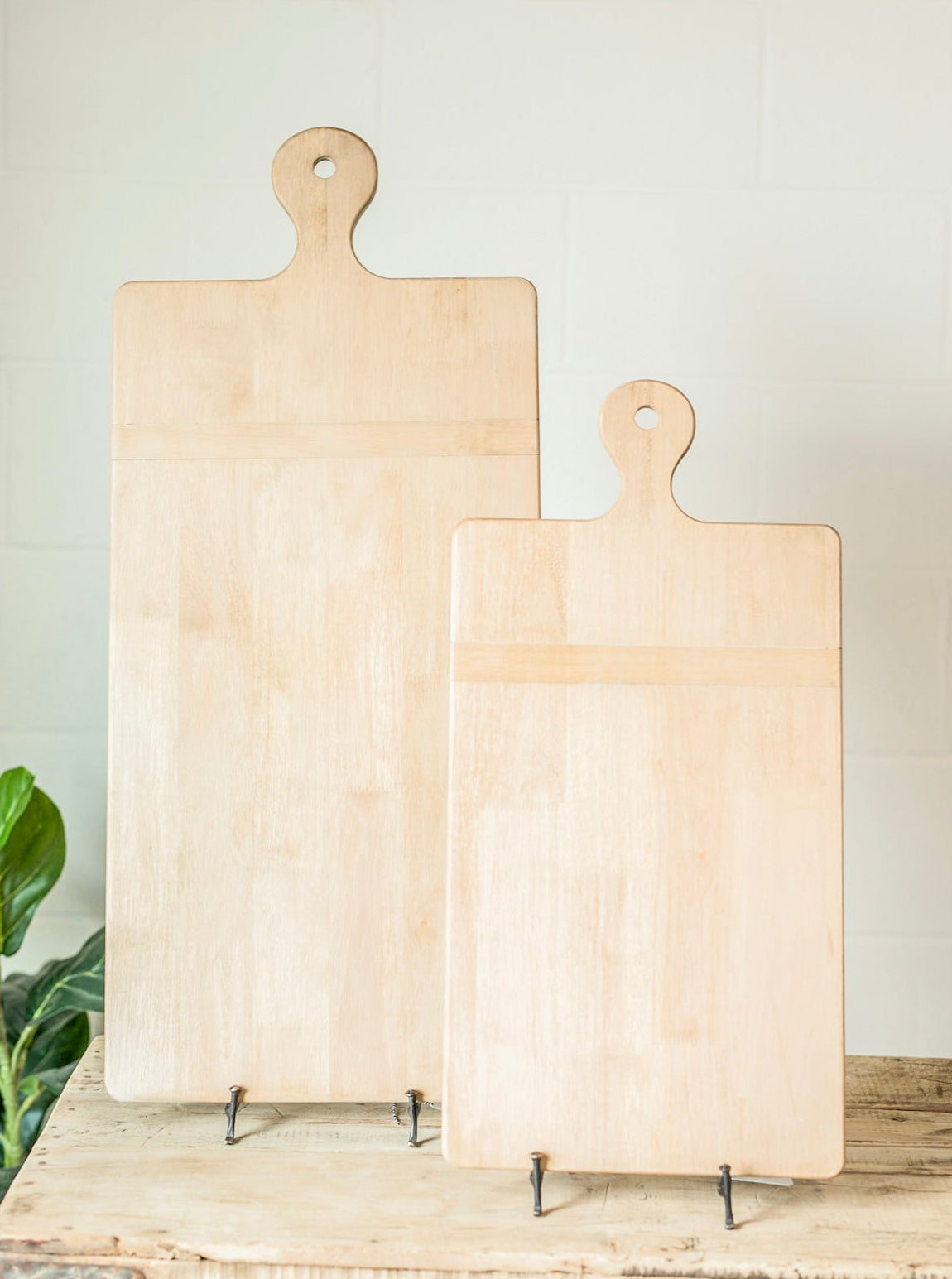 Whitewashed Wooden Cutting Board
