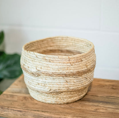 Maize Striped Basket