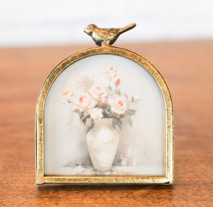 Ornate Bird Top Photo Frame