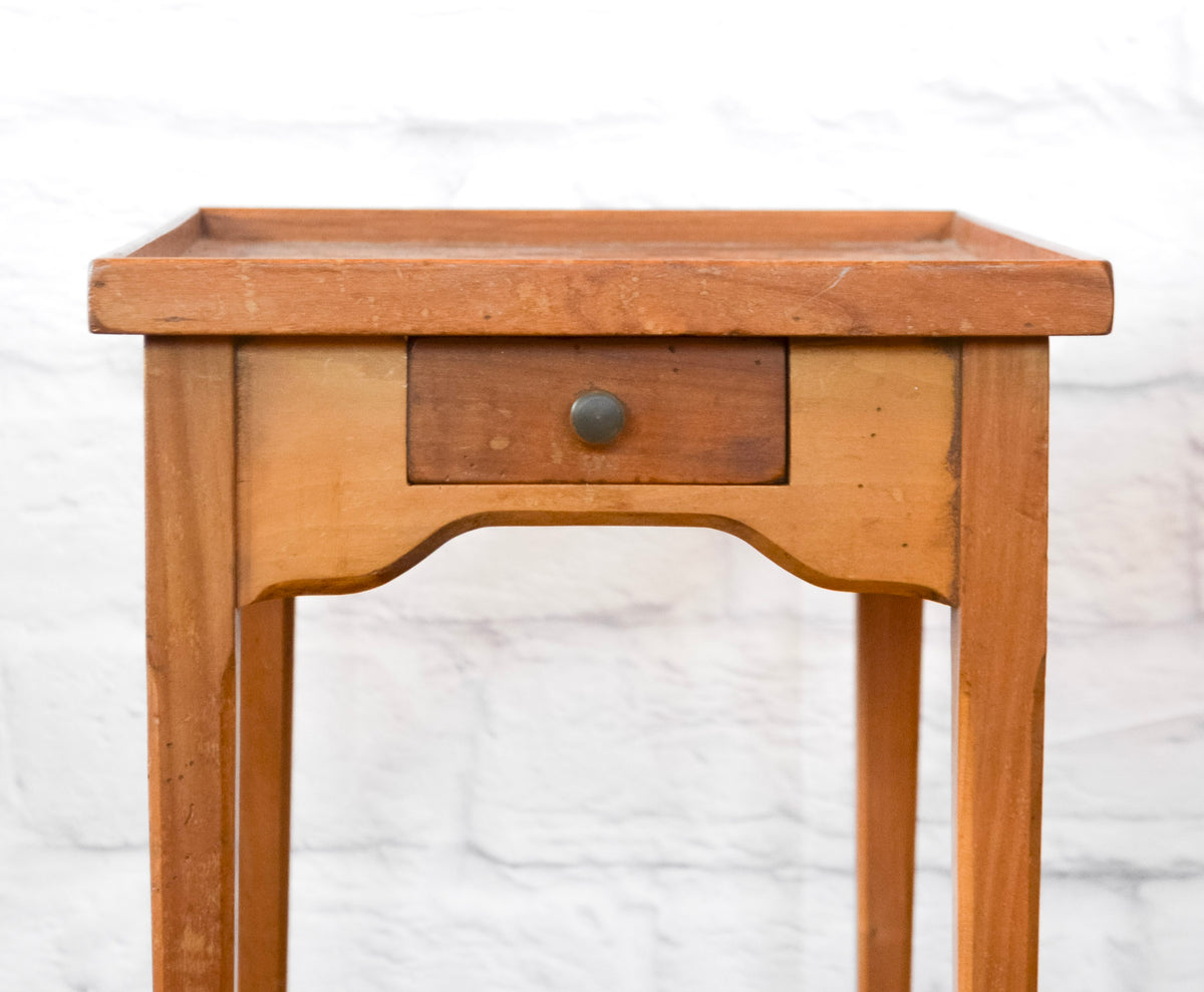 French Walnut Gaming Board Side Table
