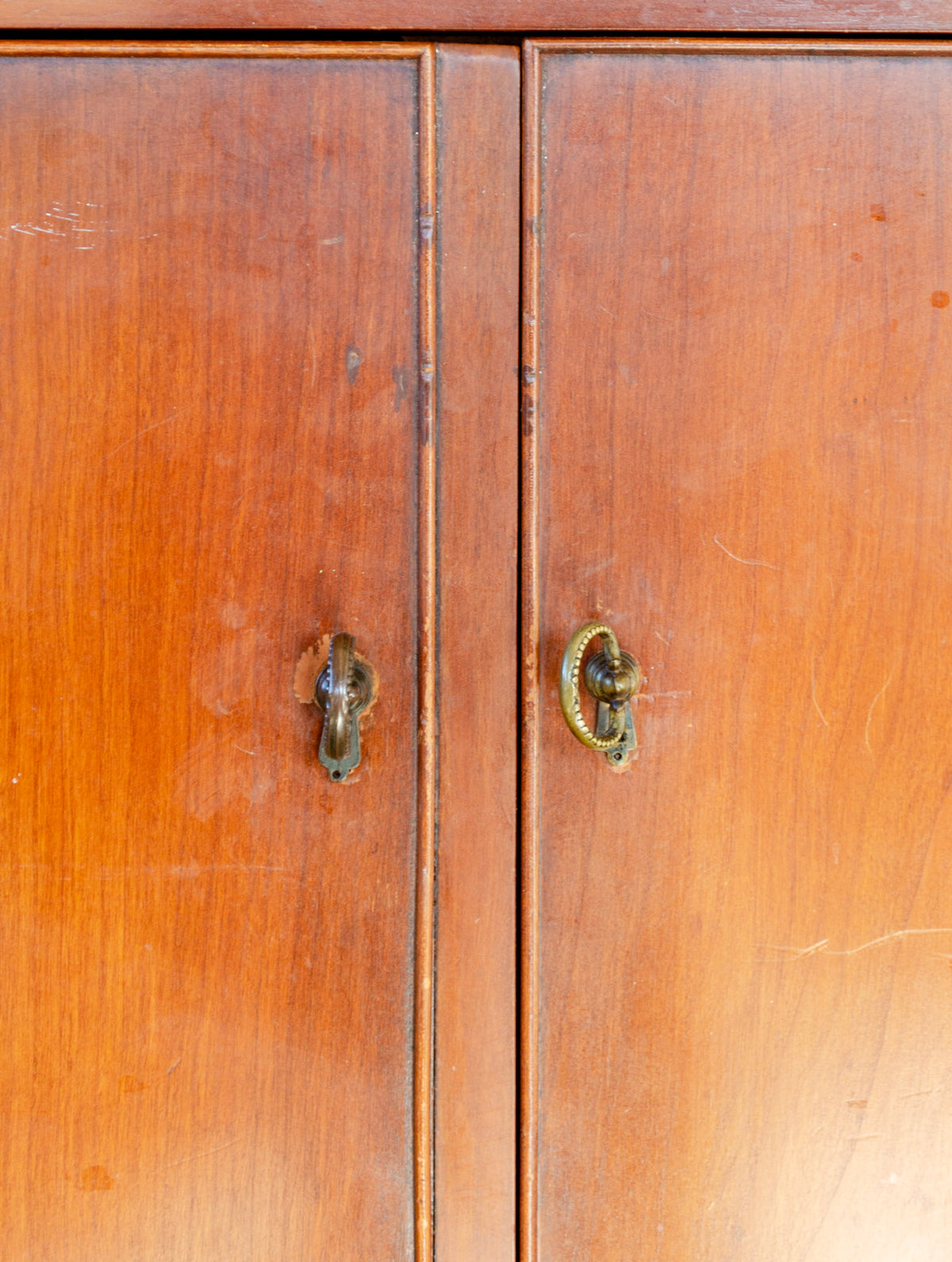 Bow Front Mahogany Cabinet