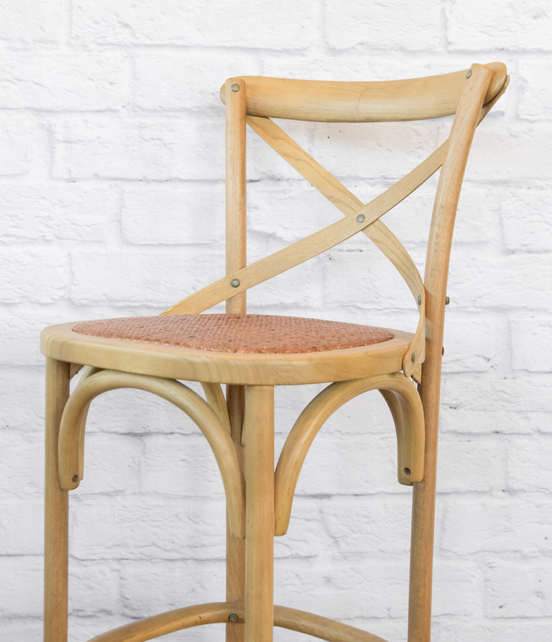 Franz Cross Back Bar Stool