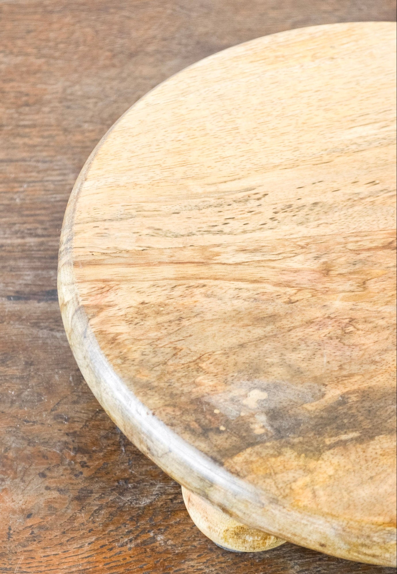 Round Ball Feet Mango Wood Riser