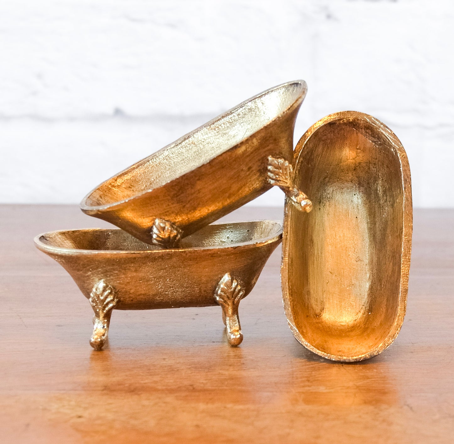 Antique Gold Bathtub Soapdish