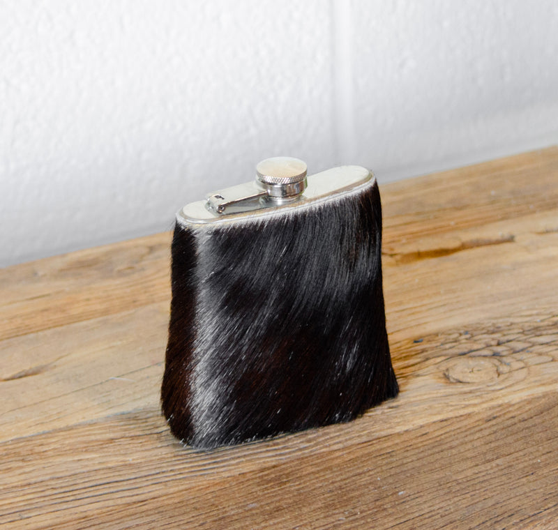 Genuine Goat Hide Stainless Steel Flask