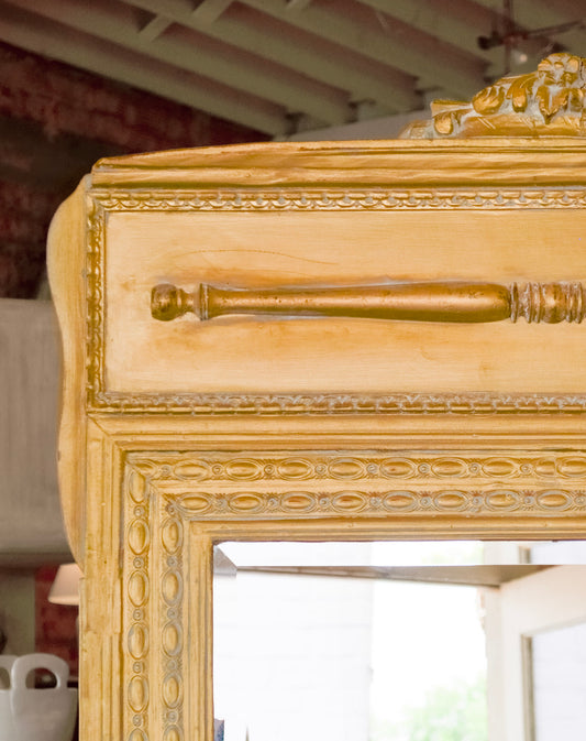 Gilt Framed Beveled Mirror