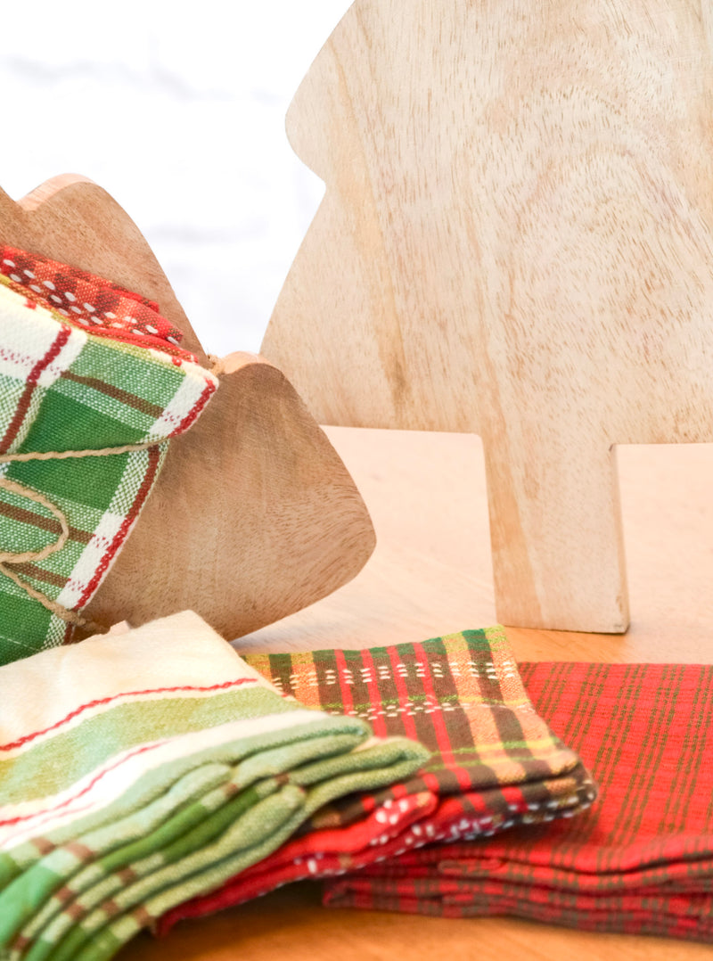 Holiday Cheese Board & Dish Cloth Gift Set