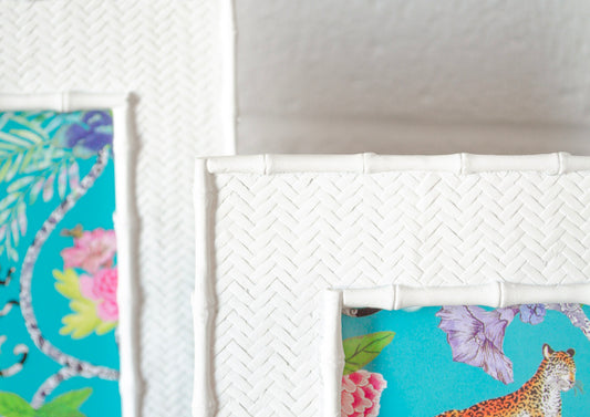 Modern White Bamboo Frame