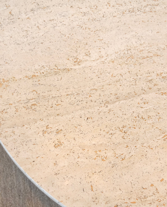 Marble Top Painted Cast Iron Pub Table