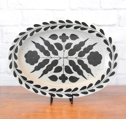 Hand-Painted Neutral Floral Stoneware Collection