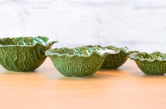 Set of 4 Cabbage Nesting Bowls