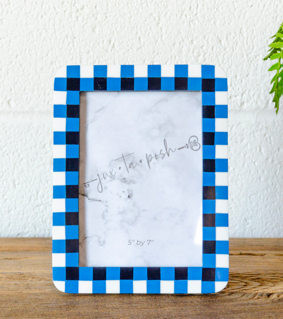 Bright Gingham Picture Frame