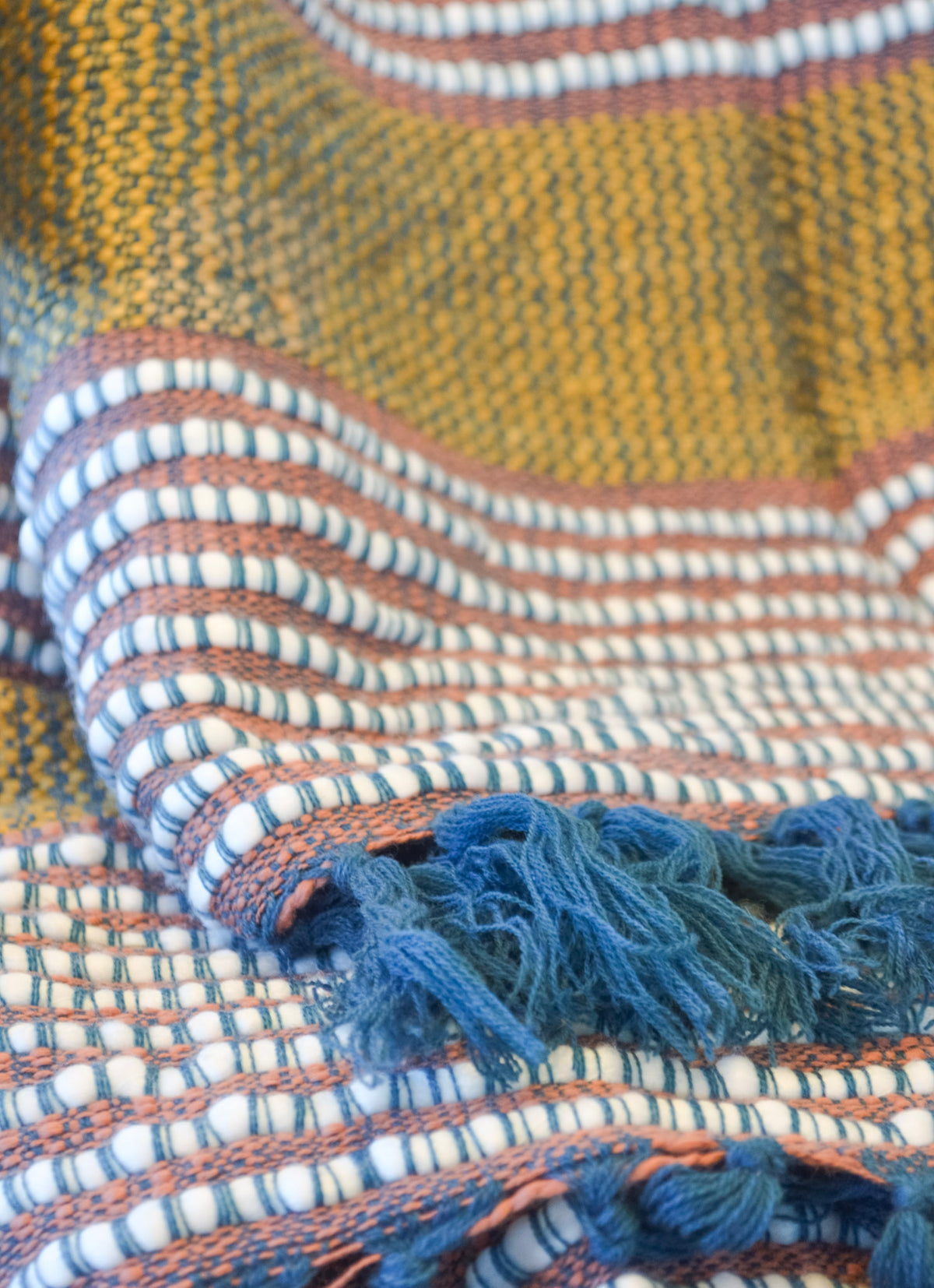 Marley Ochre Throw Blanket