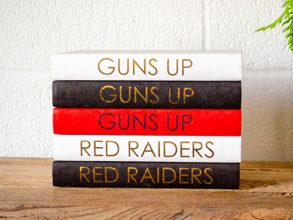 "Guns Up Red Raiders" Decorative Books