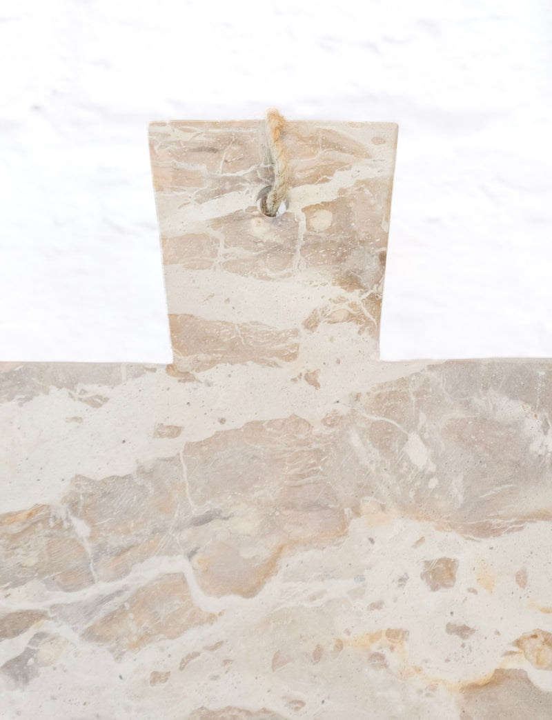 Natural Marble & Wood Cheese Board