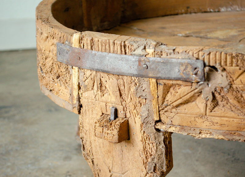 Carved Village Grinding Table