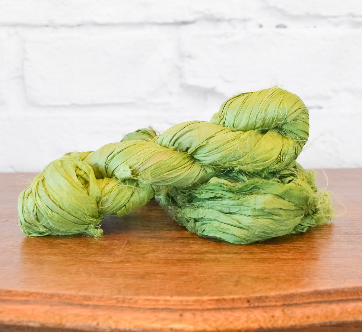 Artisan Green Silk Ribbon