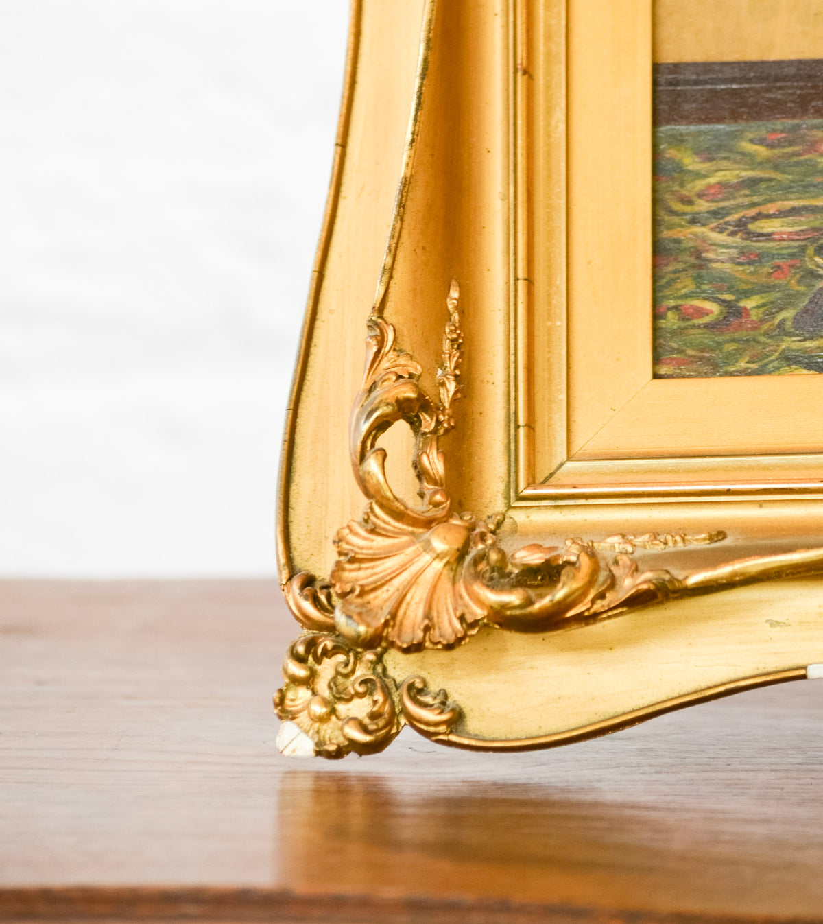 'The Court Jester and Magpie' Gilt Framed Print