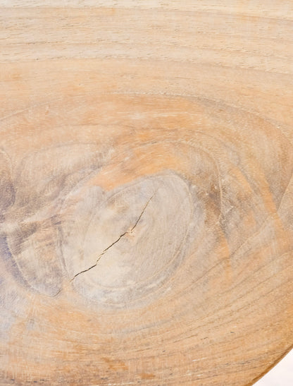 Round Natural Teakwood Cutting Board