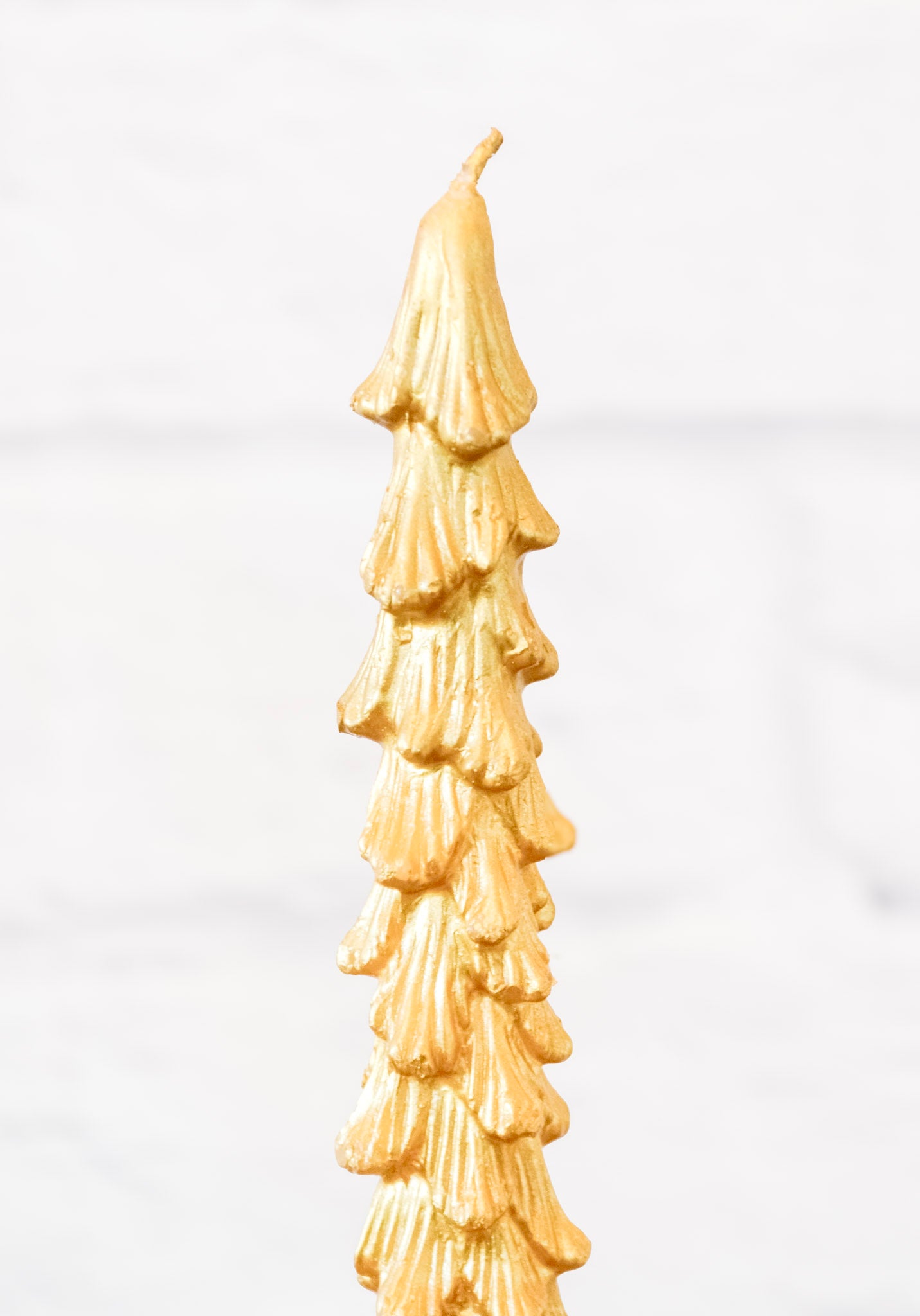 Festive Gold Tree Taper Candles