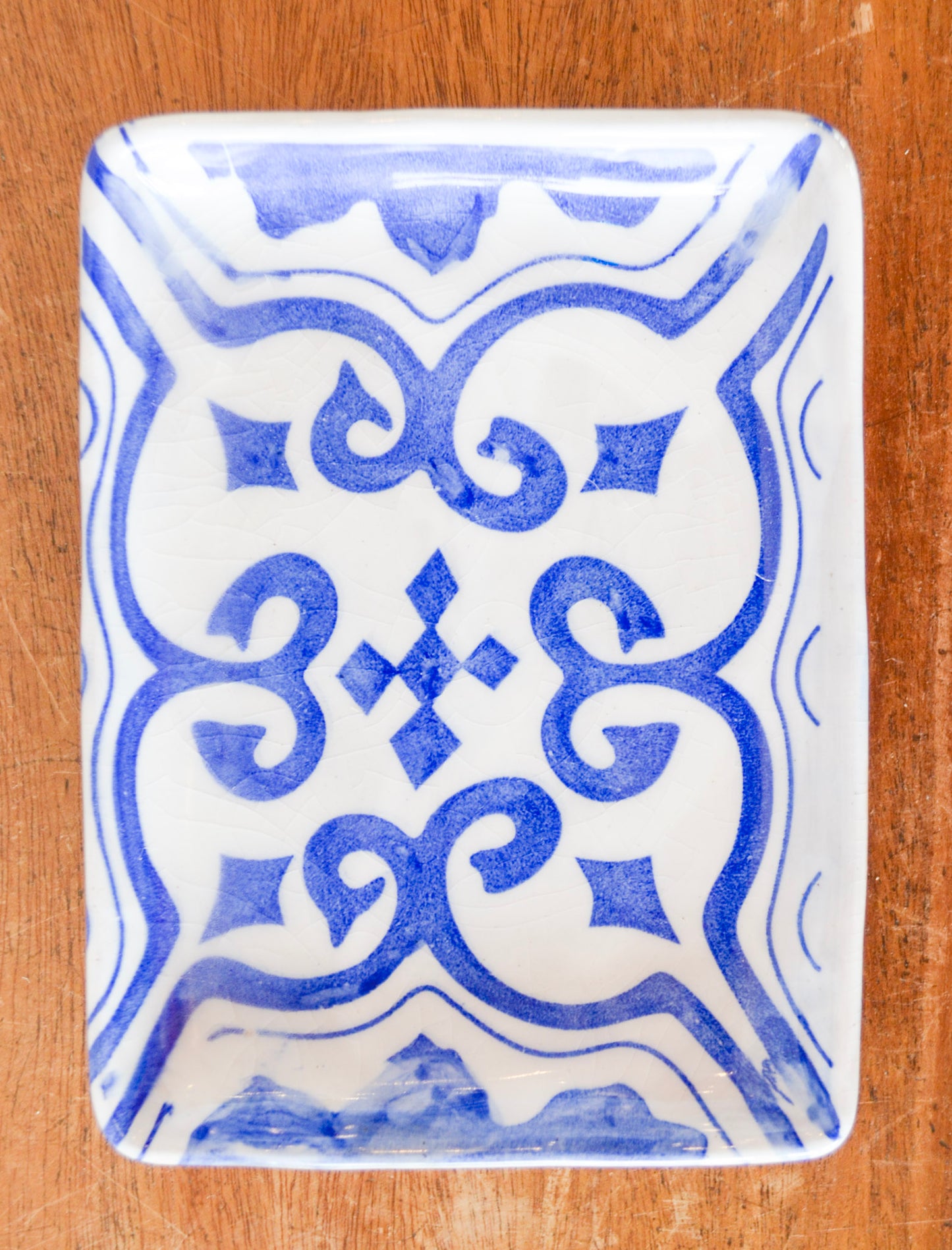 Hand-Painted Stoneware Plate