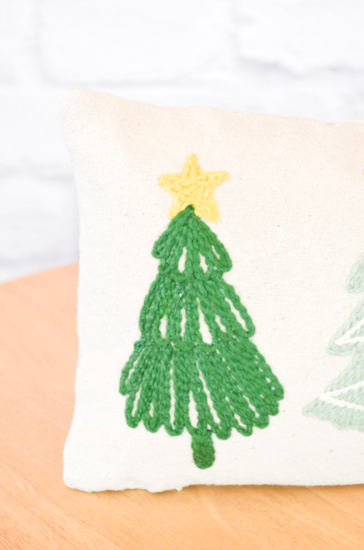 Mini Christmas Tree Lumbar Pillow